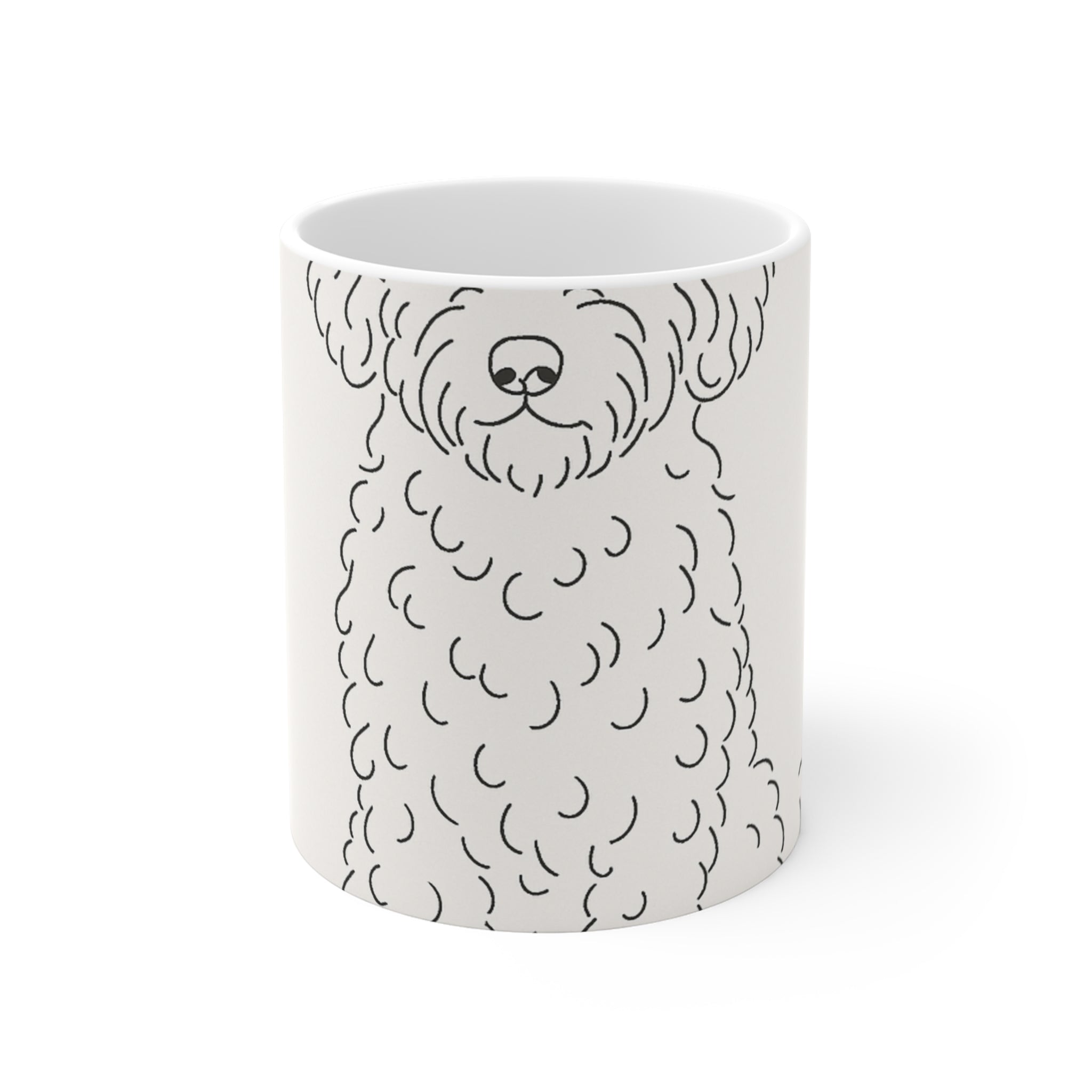 Sheepadoodle Fine Line Mug | Les Ruffs