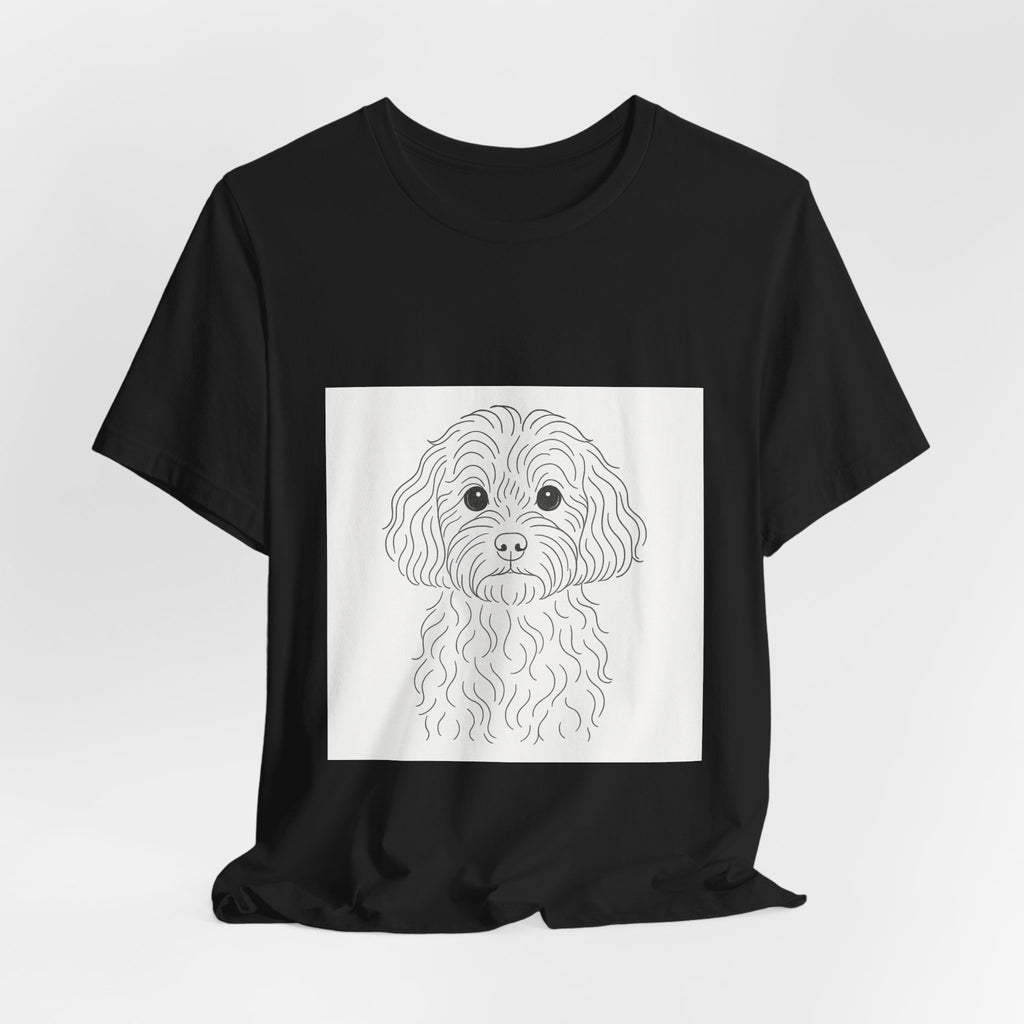 Cavapoo Fine Line Tee | Les Ruffs