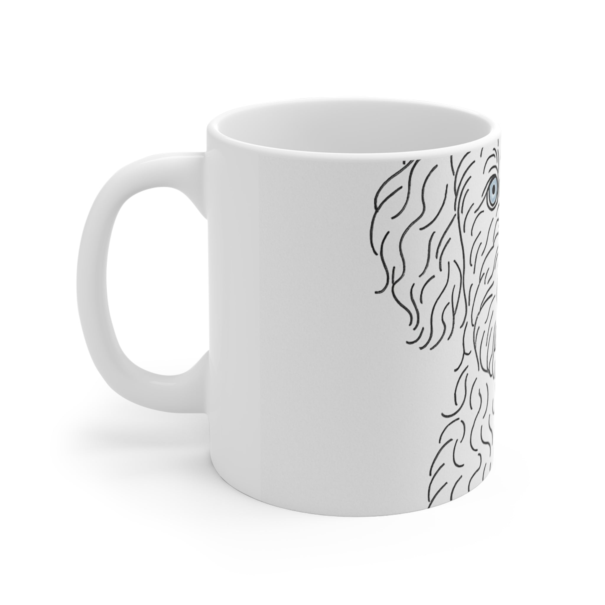 Aussiedoodle Fine Line Mug | Les Ruffs