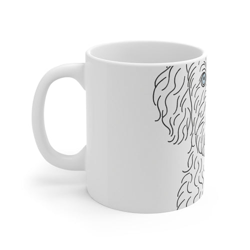 Aussiedoodle Fine Line Mug | Les Ruffs