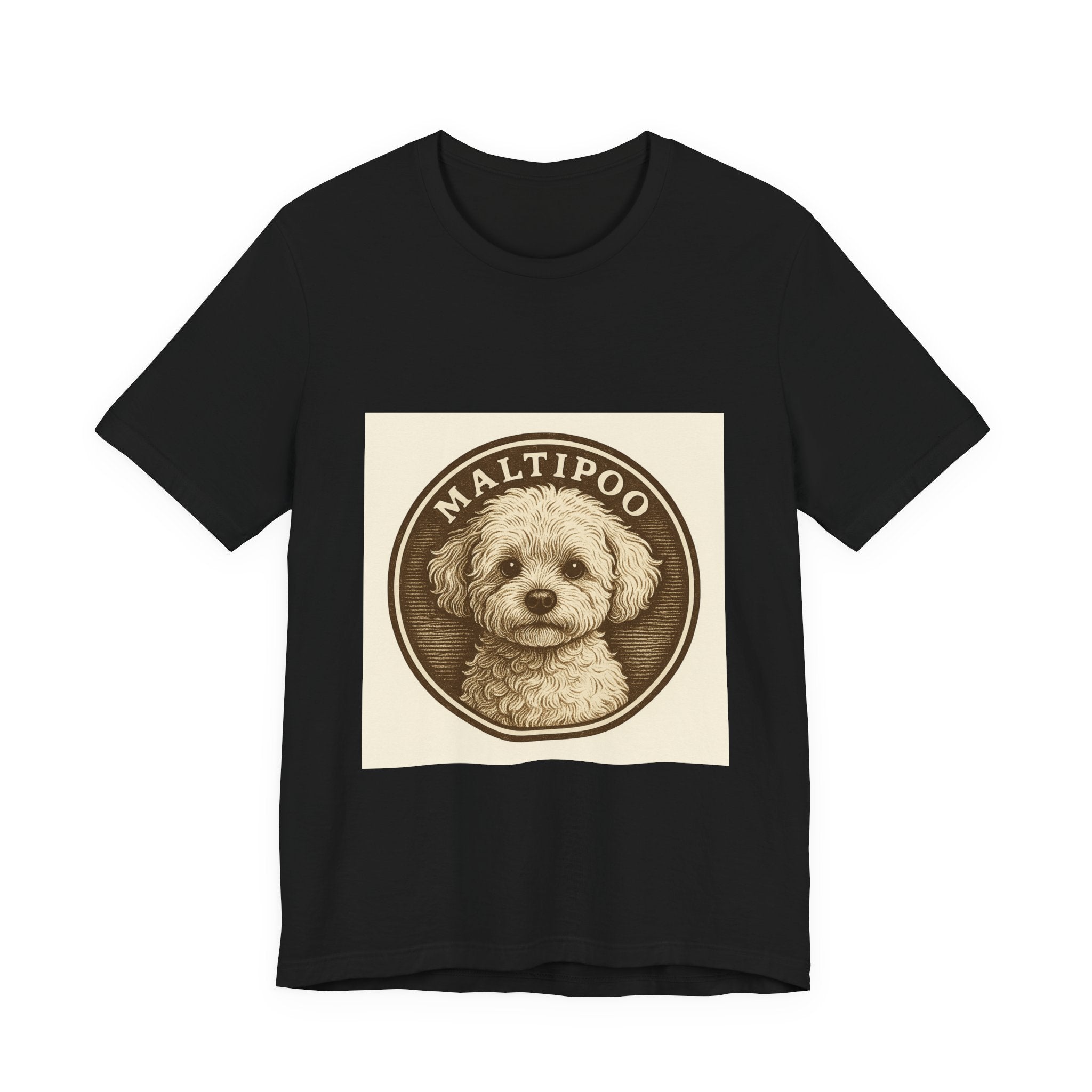 Maltipoo Vintage Badge Tee | Les Ruffs