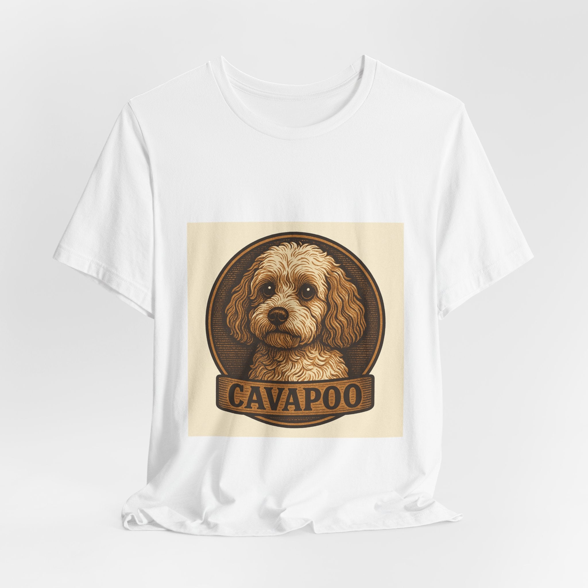 Cavapoo Vintage Badge Tee | Les Ruffs