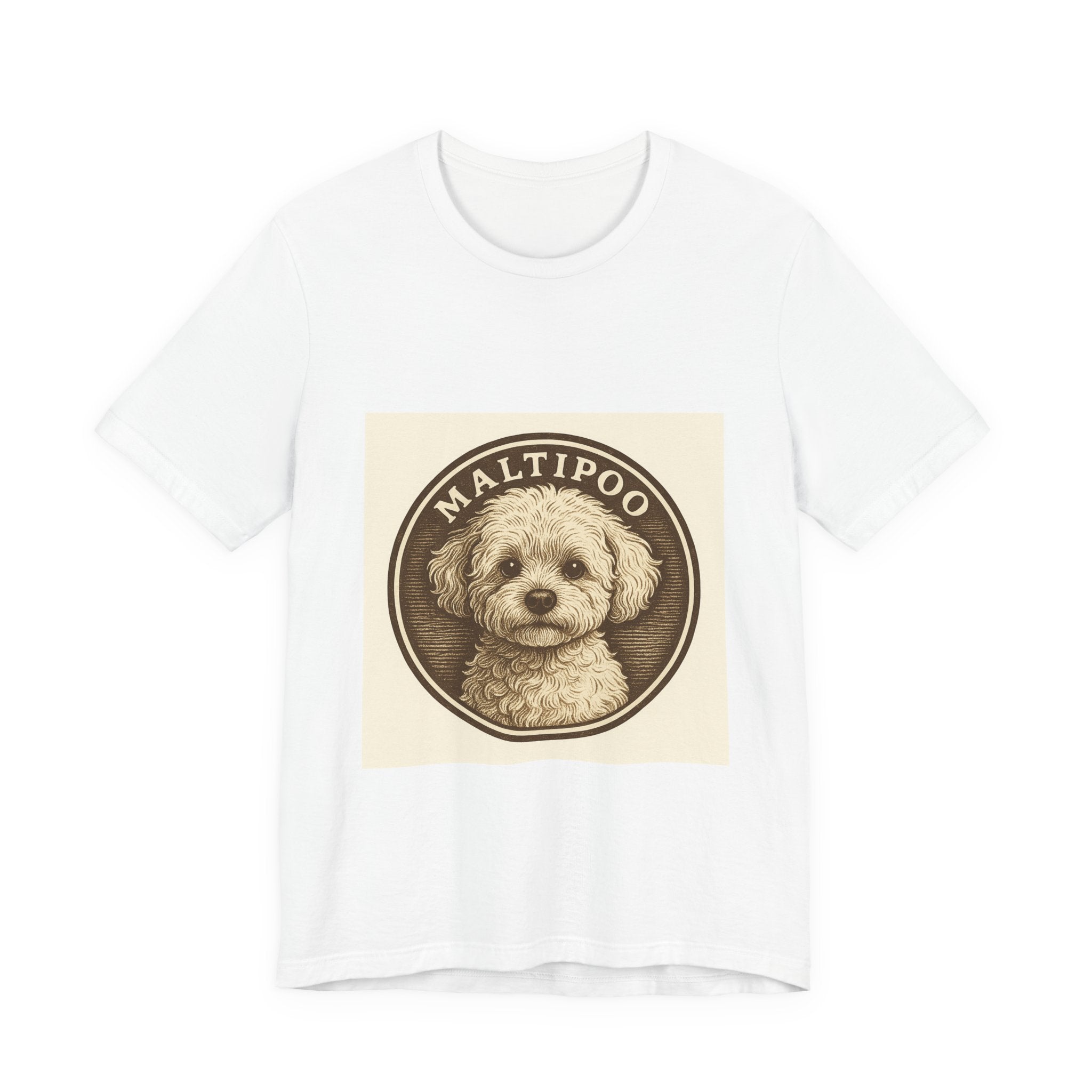 Maltipoo Vintage Badge Tee | Les Ruffs