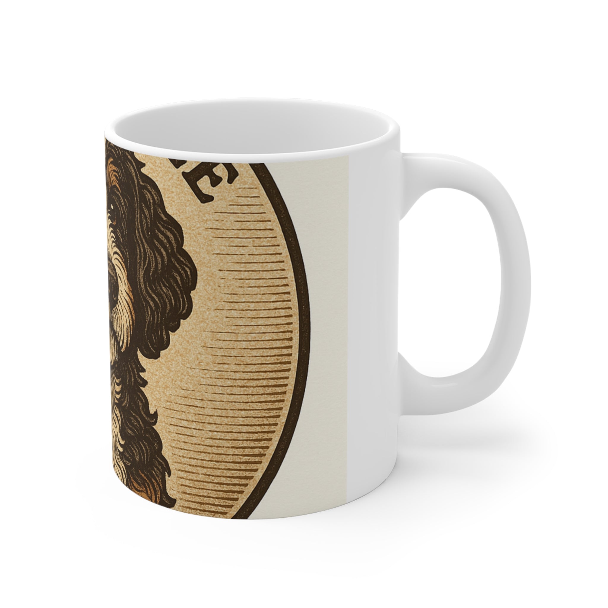 Bernedoodle Vintage Badge Mug | Les Ruffs