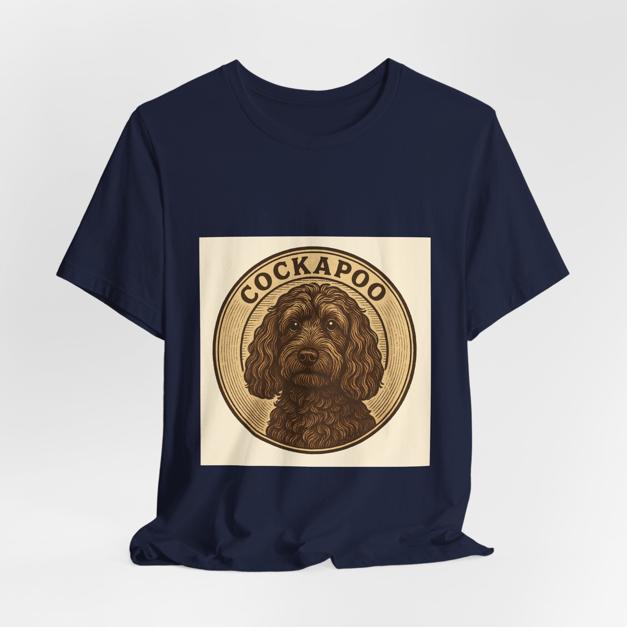 Cockapoo Vintage Badge Tee | Les Ruffs
