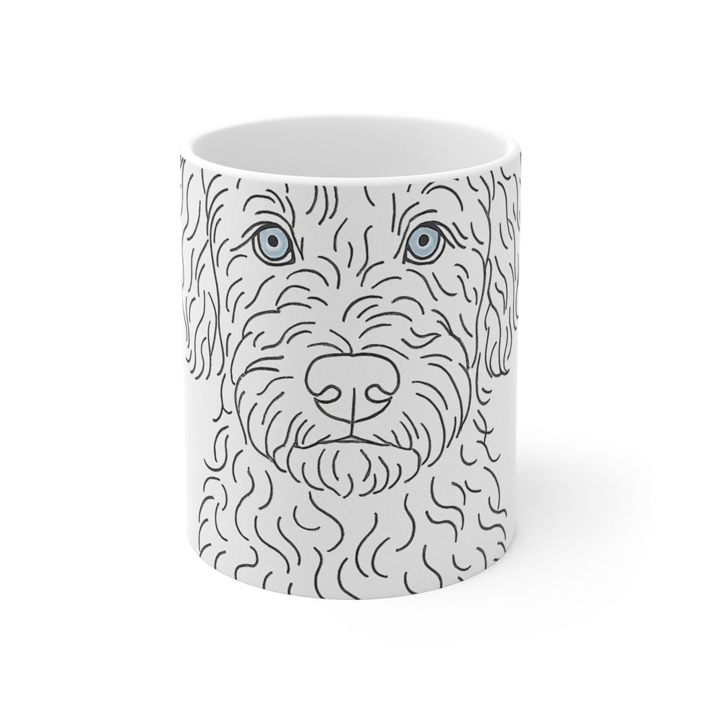 Aussiedoodle Fine Line Mug | Les Ruffs