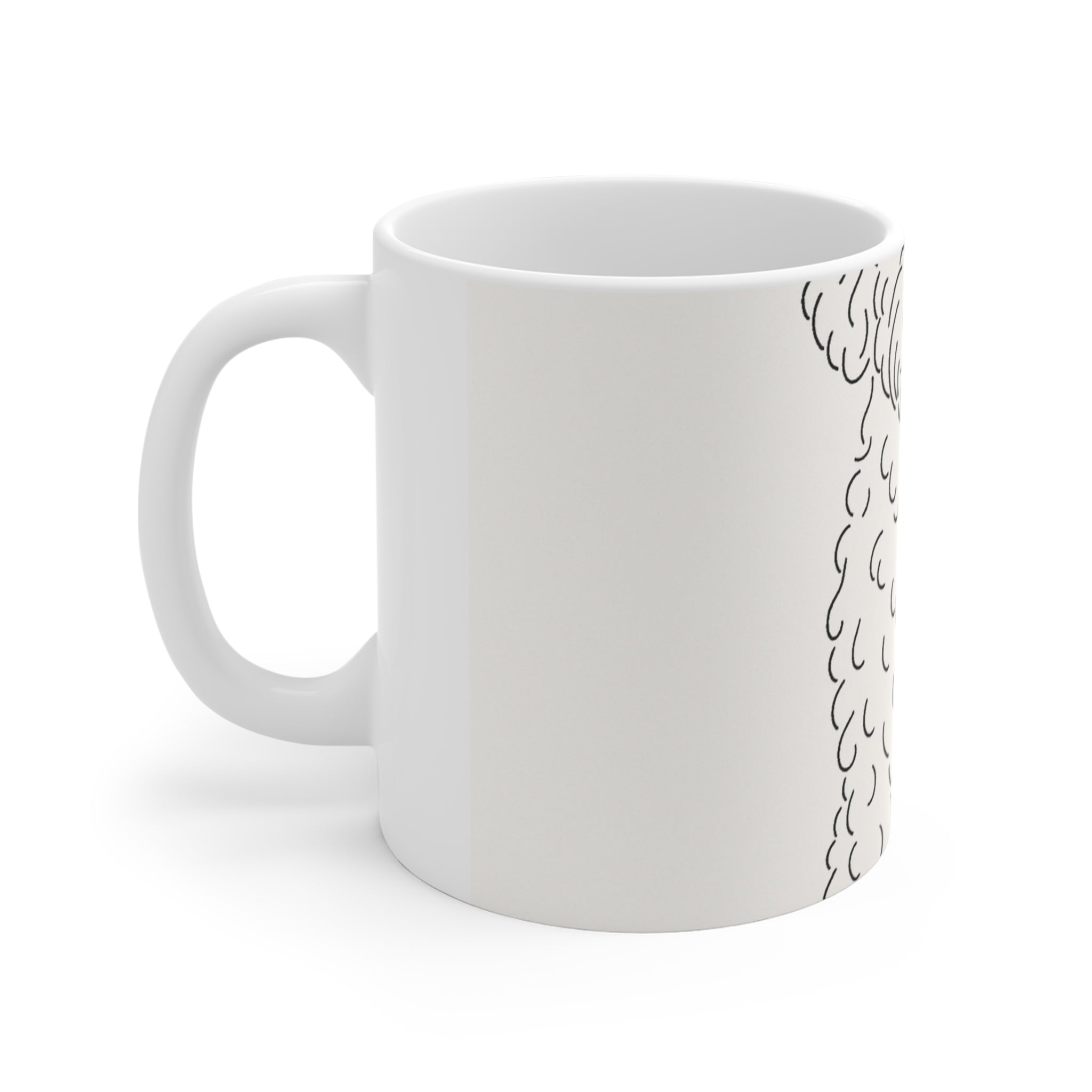 Sheepadoodle Fine Line Mug | Les Ruffs