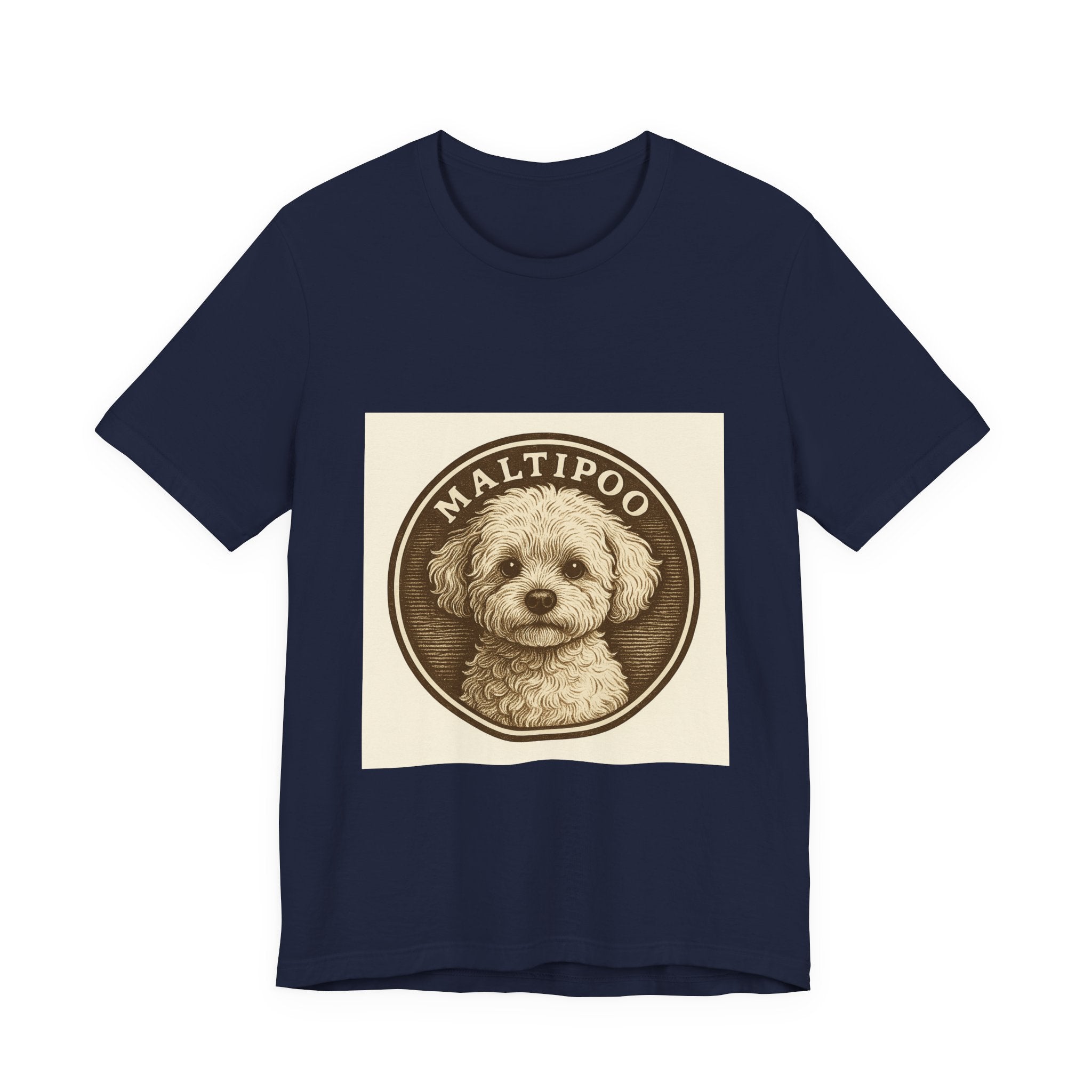 Maltipoo Vintage Badge Tee | Les Ruffs