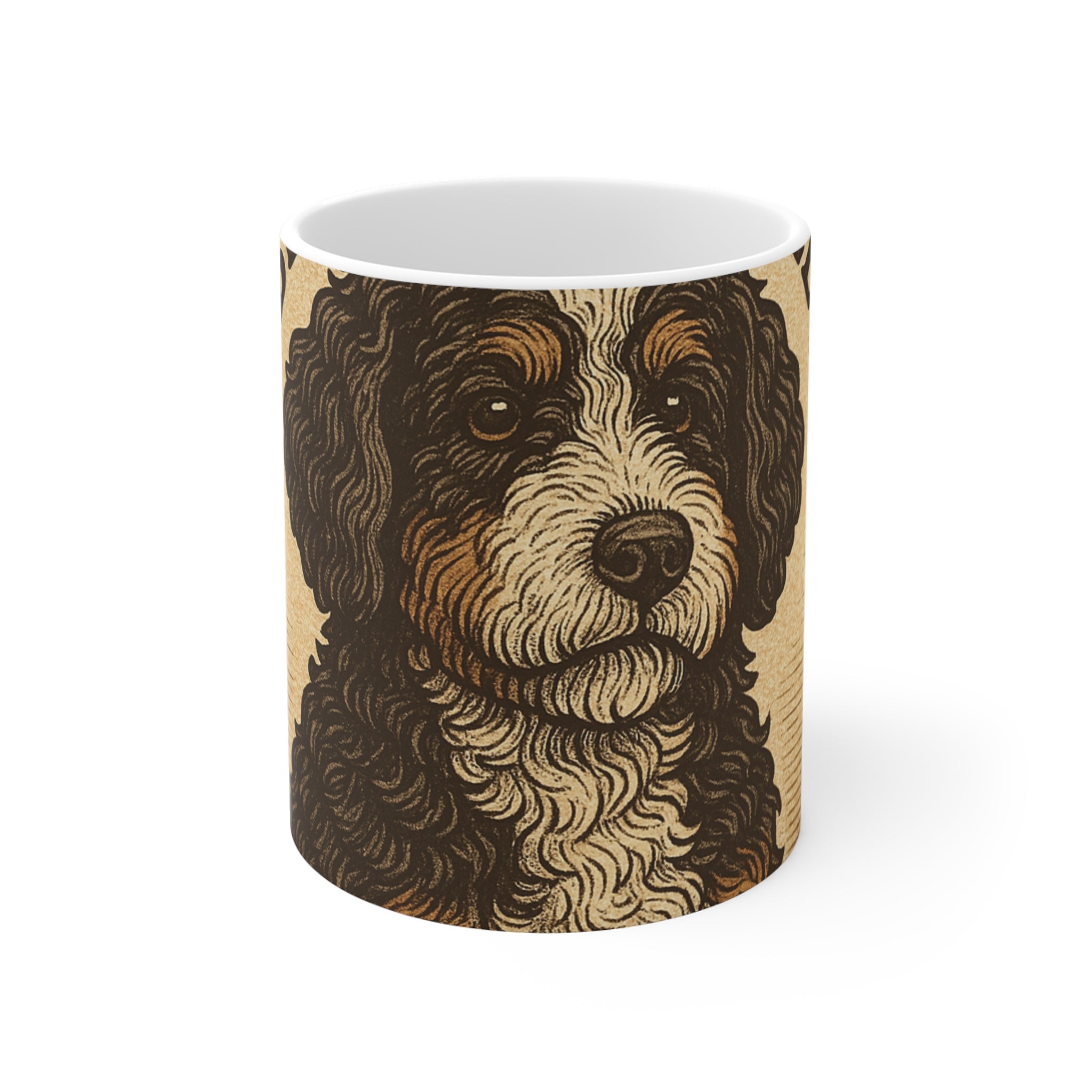Bernedoodle Vintage Badge Mug | Les Ruffs