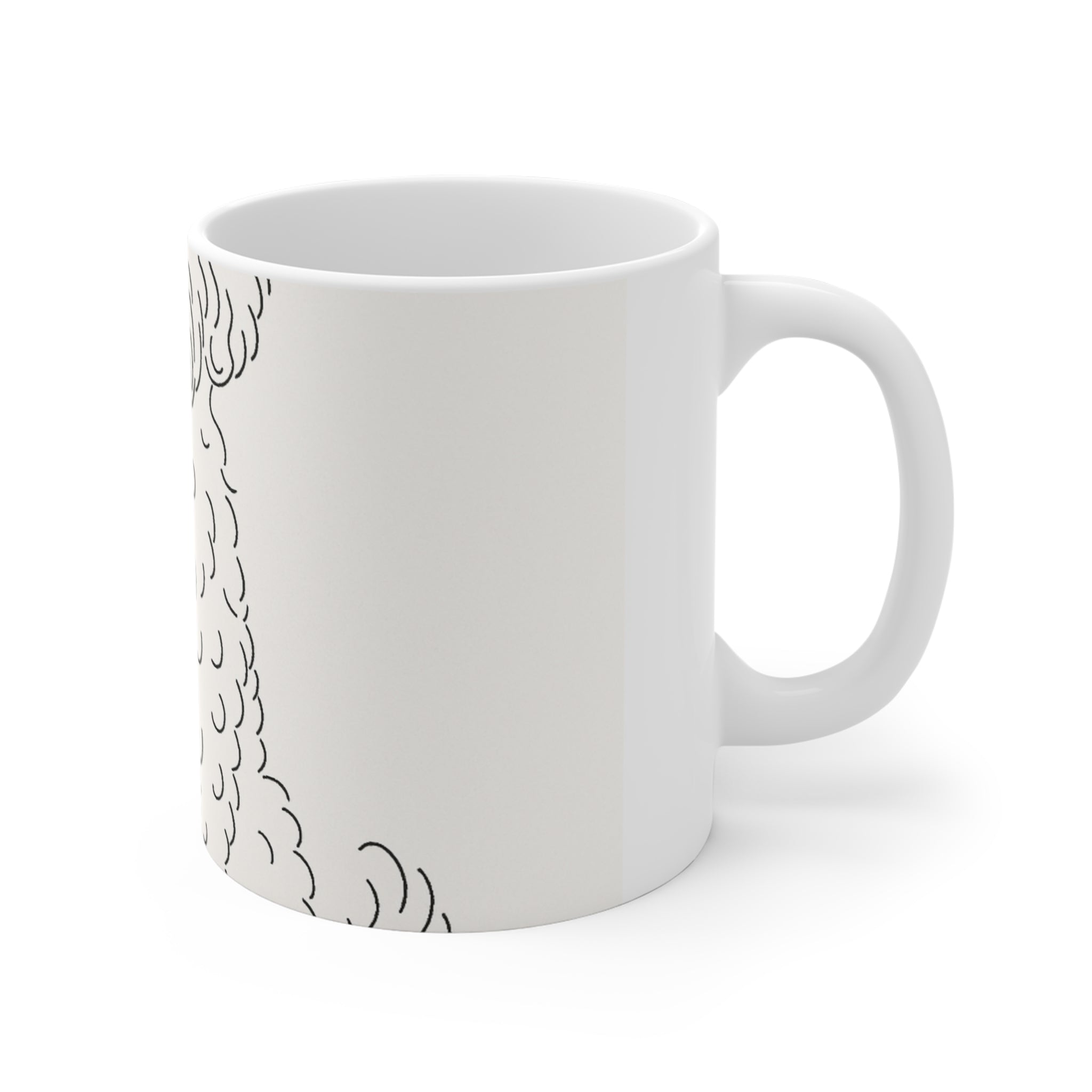Sheepadoodle Fine Line Mug | Les Ruffs