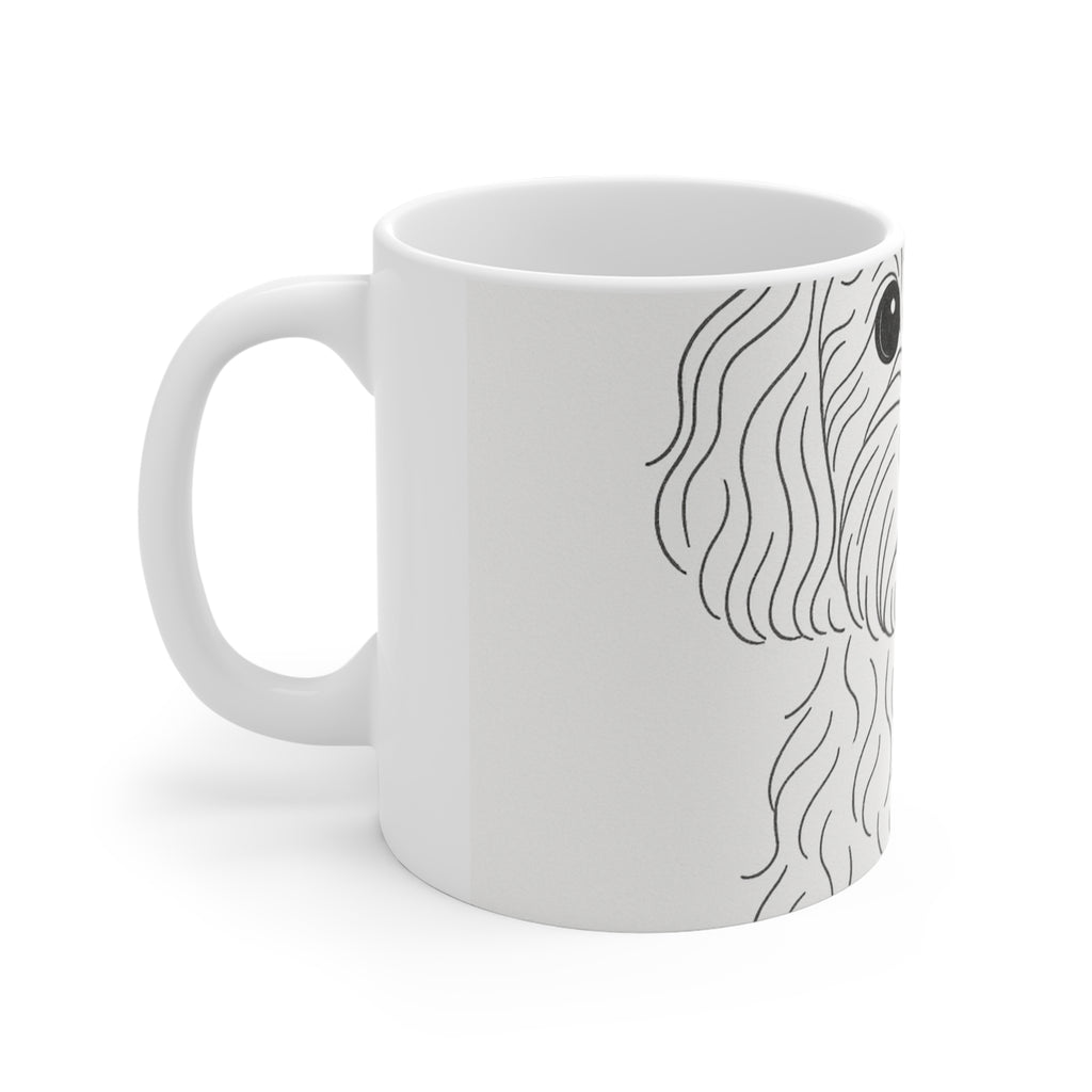 Cavapoo Fine Line Mug | Les Ruffs