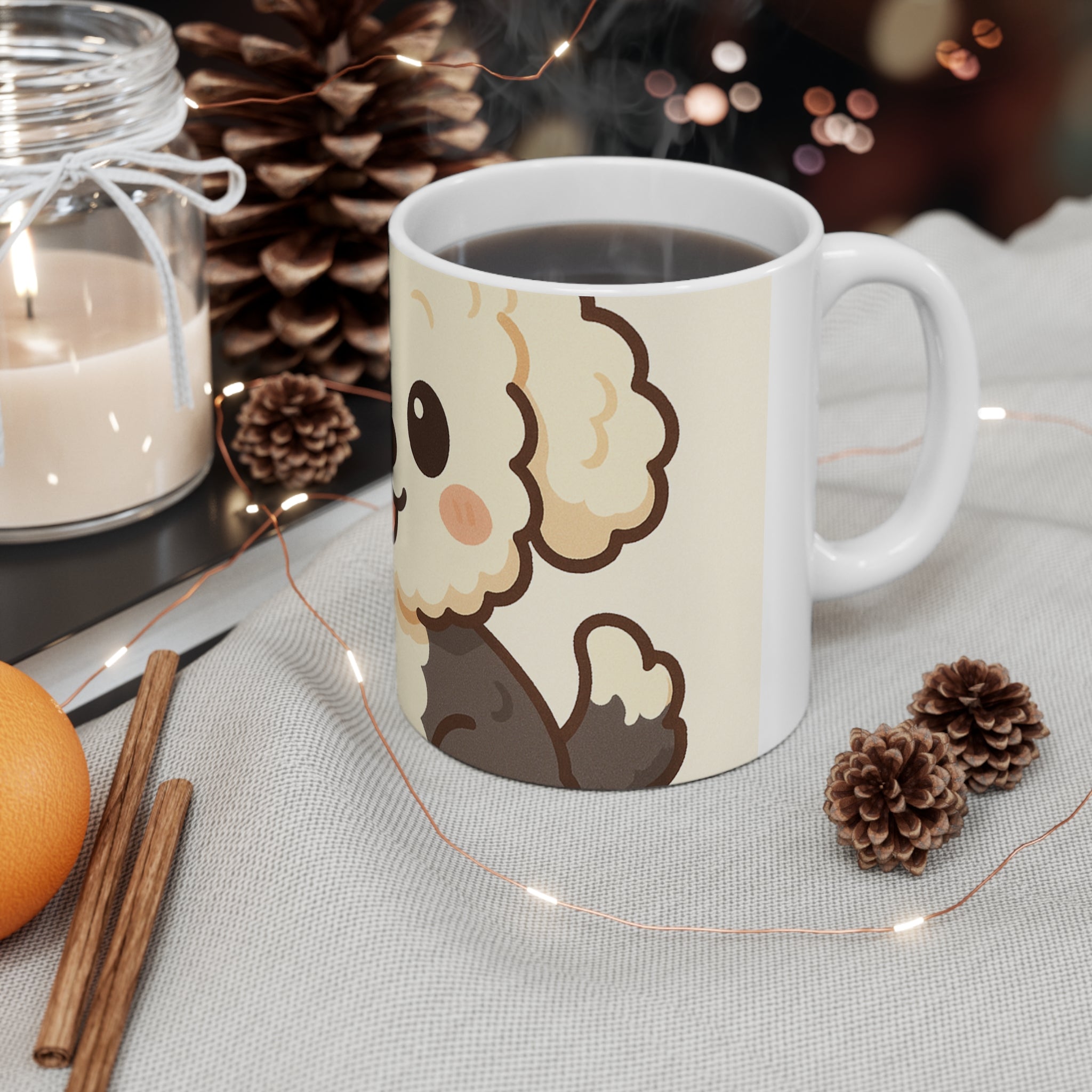 Sheepadoodle Cartoon Mug | Les Ruffs