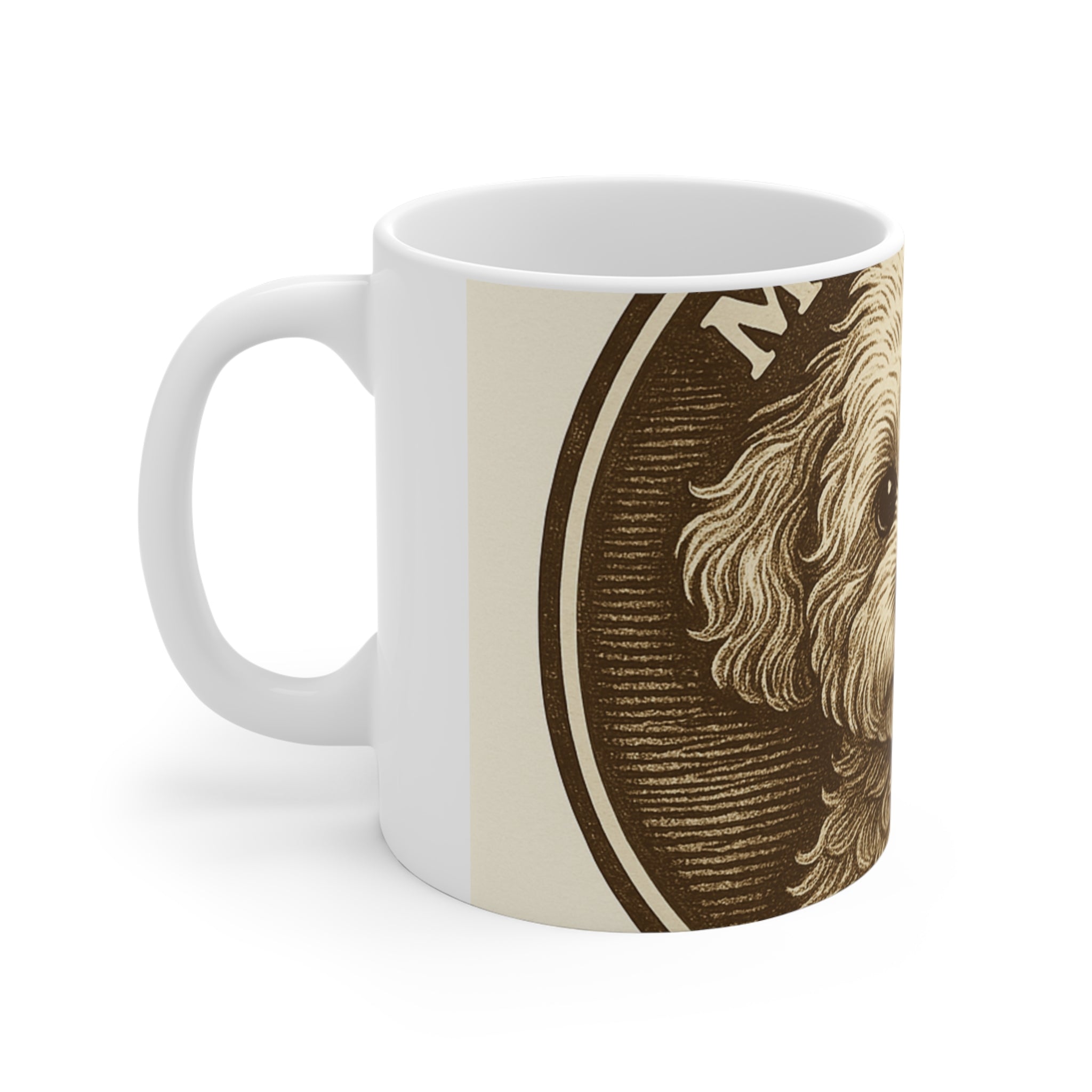 Maltipoo Vintage Badge Mug | Les Ruffs