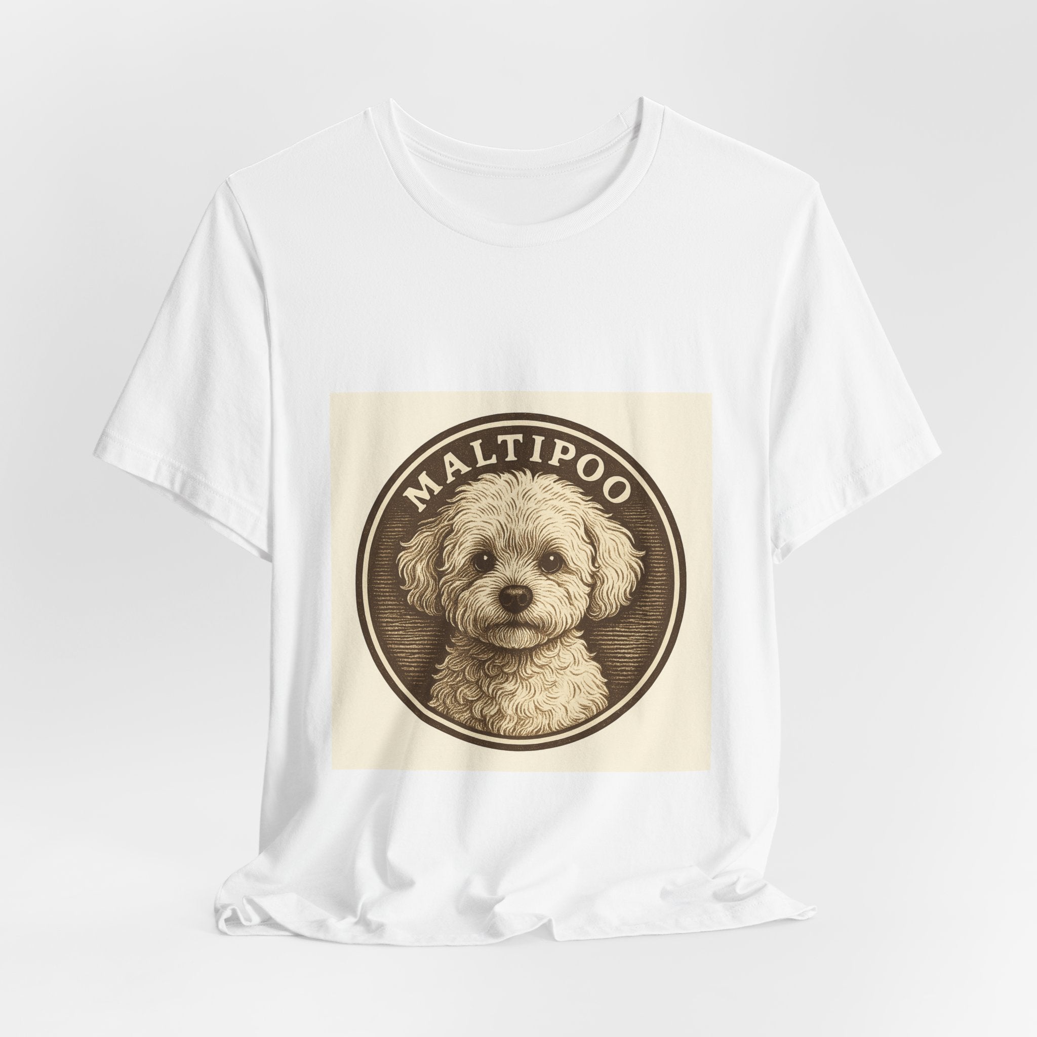 Maltipoo Vintage Badge Tee | Les Ruffs