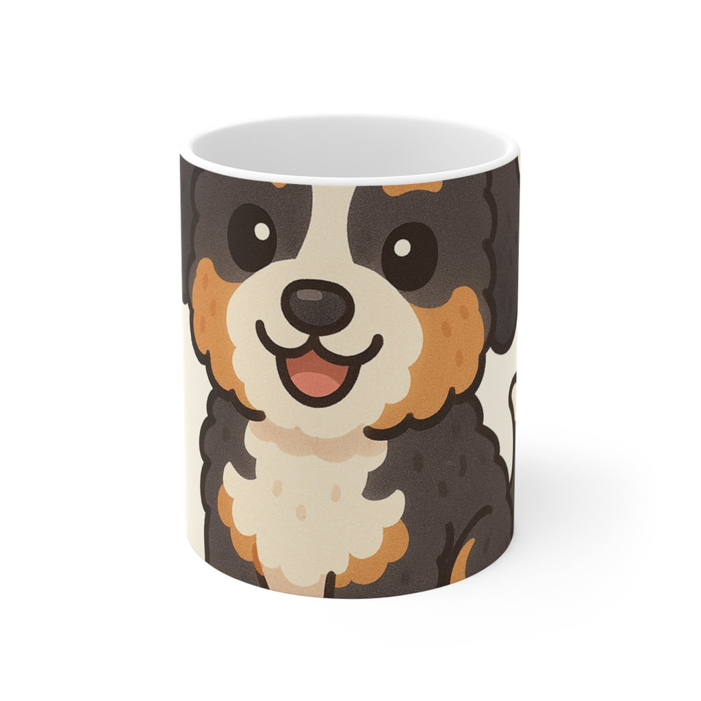Bernedoodle Cartoon Mug | Les Ruffs