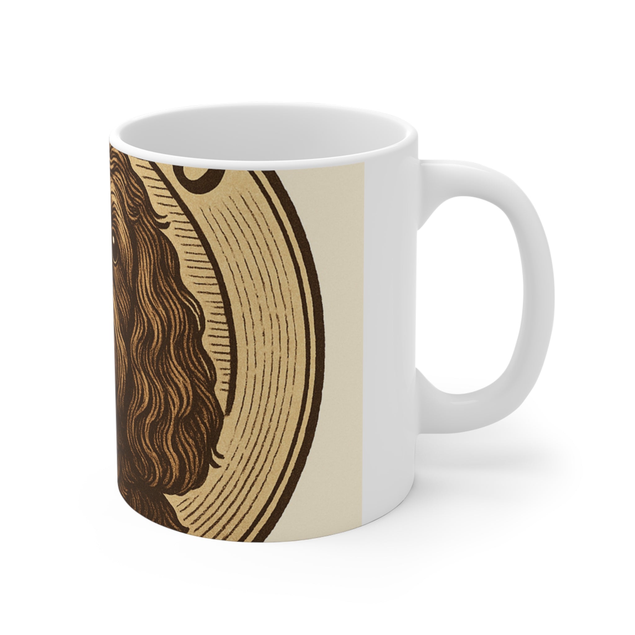 Cockapoo Vintage Badge Mug | Les Ruffs