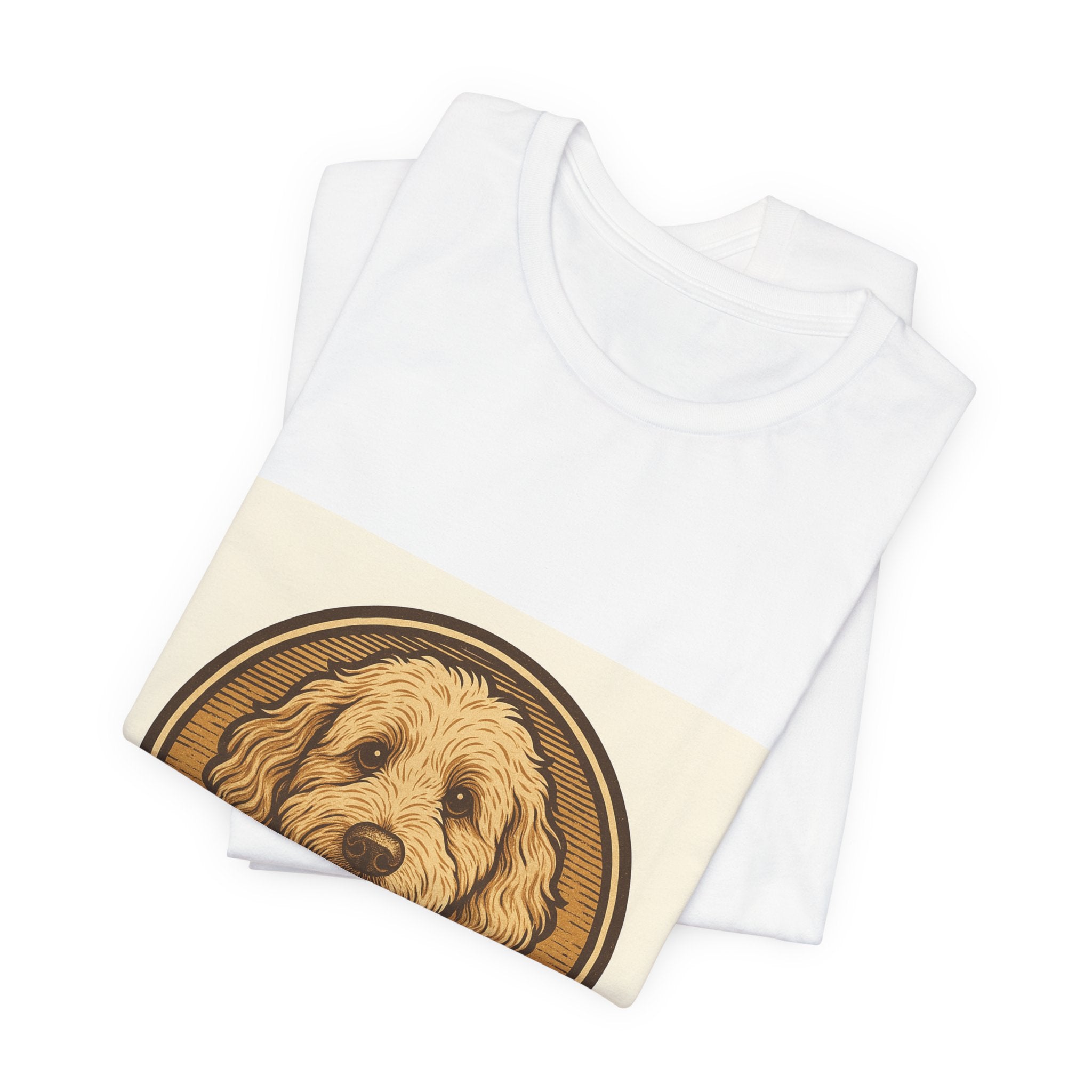 Goldendoodle Vintage Badge Tee | Les Ruffs