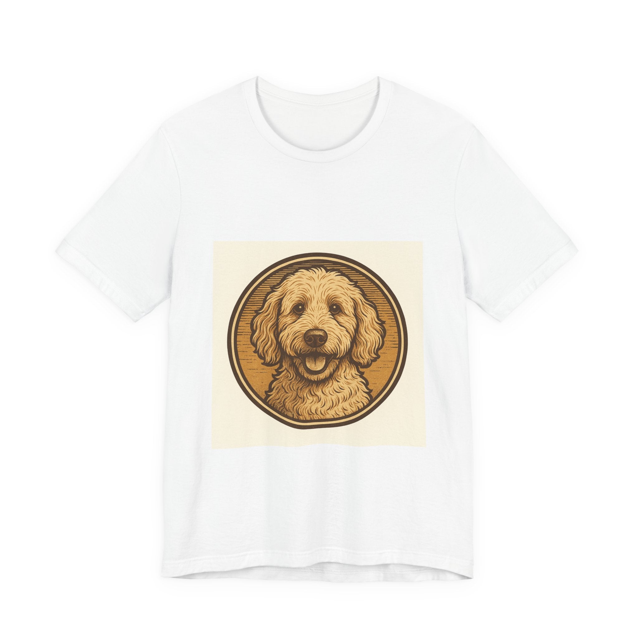 Goldendoodle Vintage Badge Tee | Les Ruffs