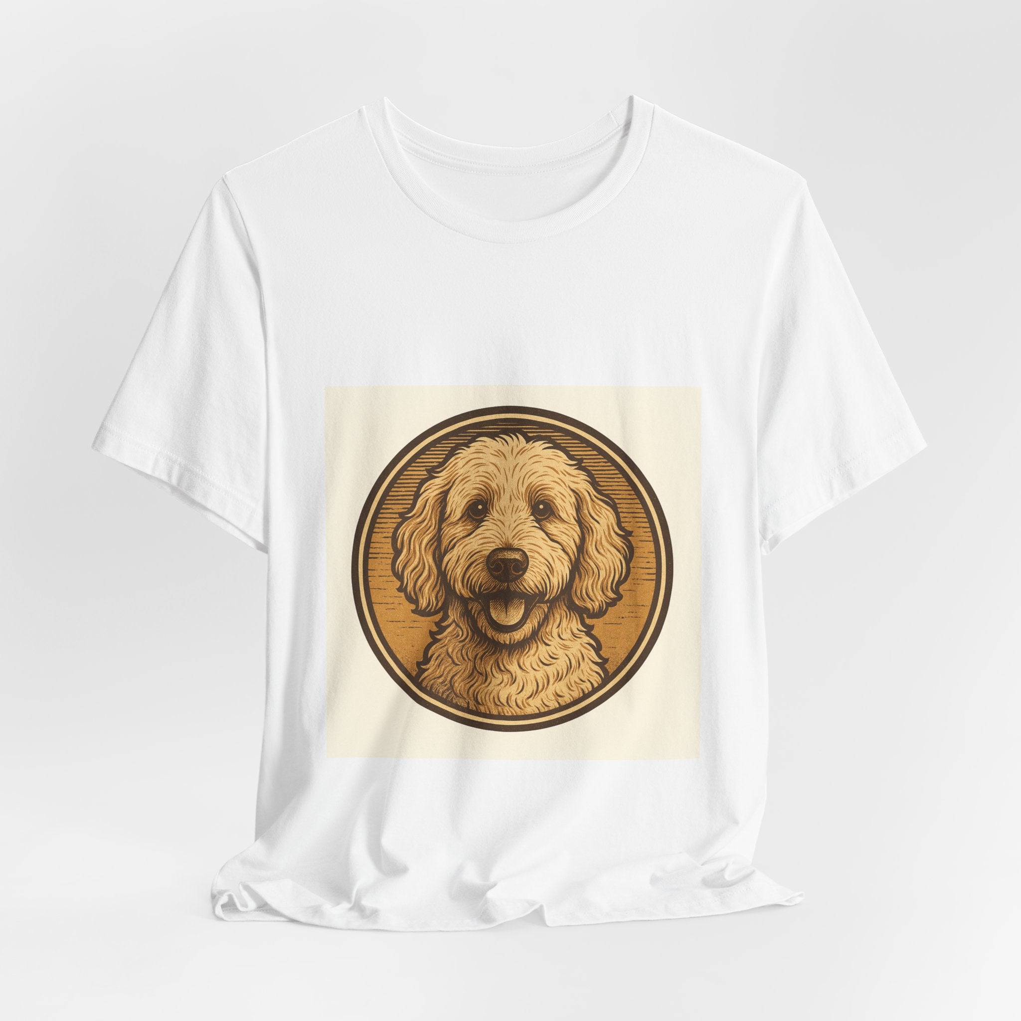 Goldendoodle Vintage Badge Tee | Les Ruffs