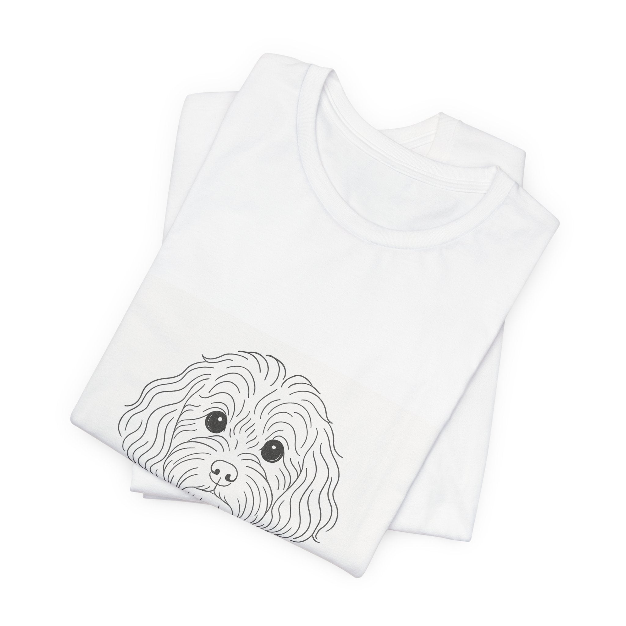 Cavapoo Fine Line Tee | Les Ruffs