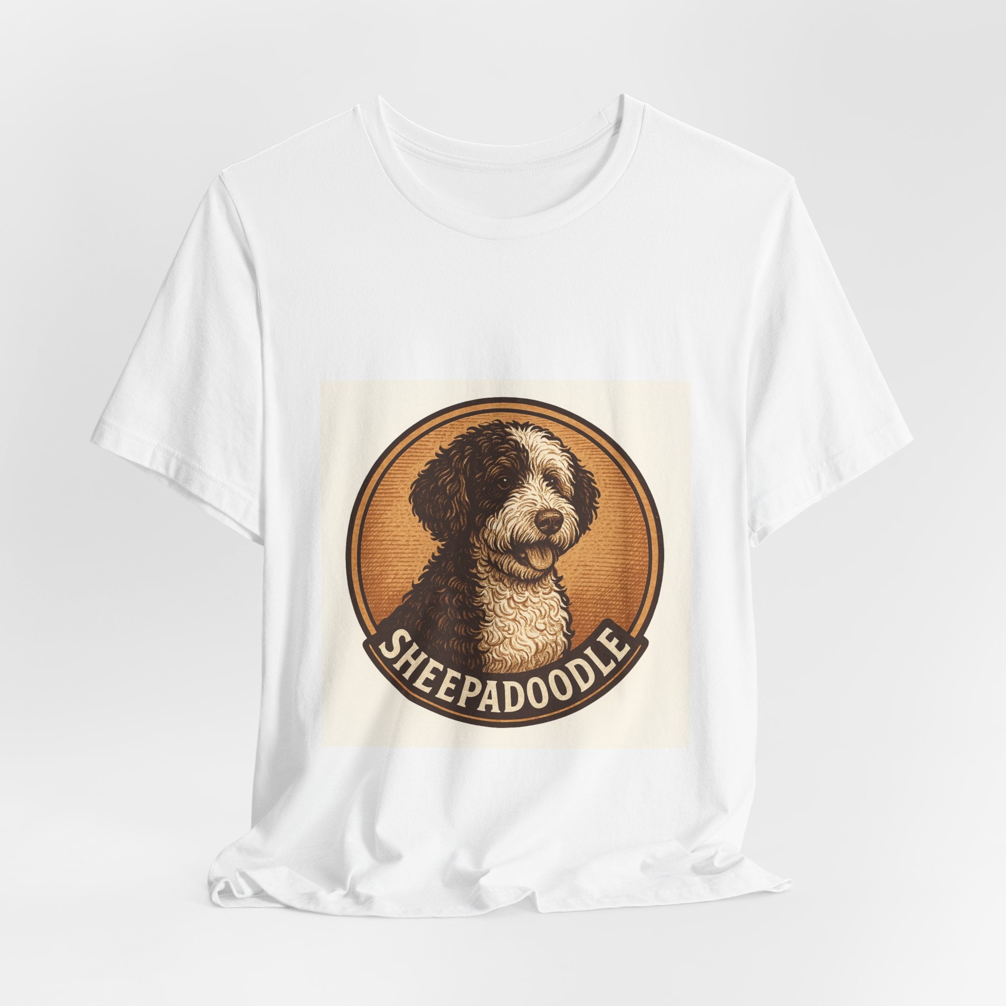 Sheepadoodle Vintage Badge Tee | Les Ruffs