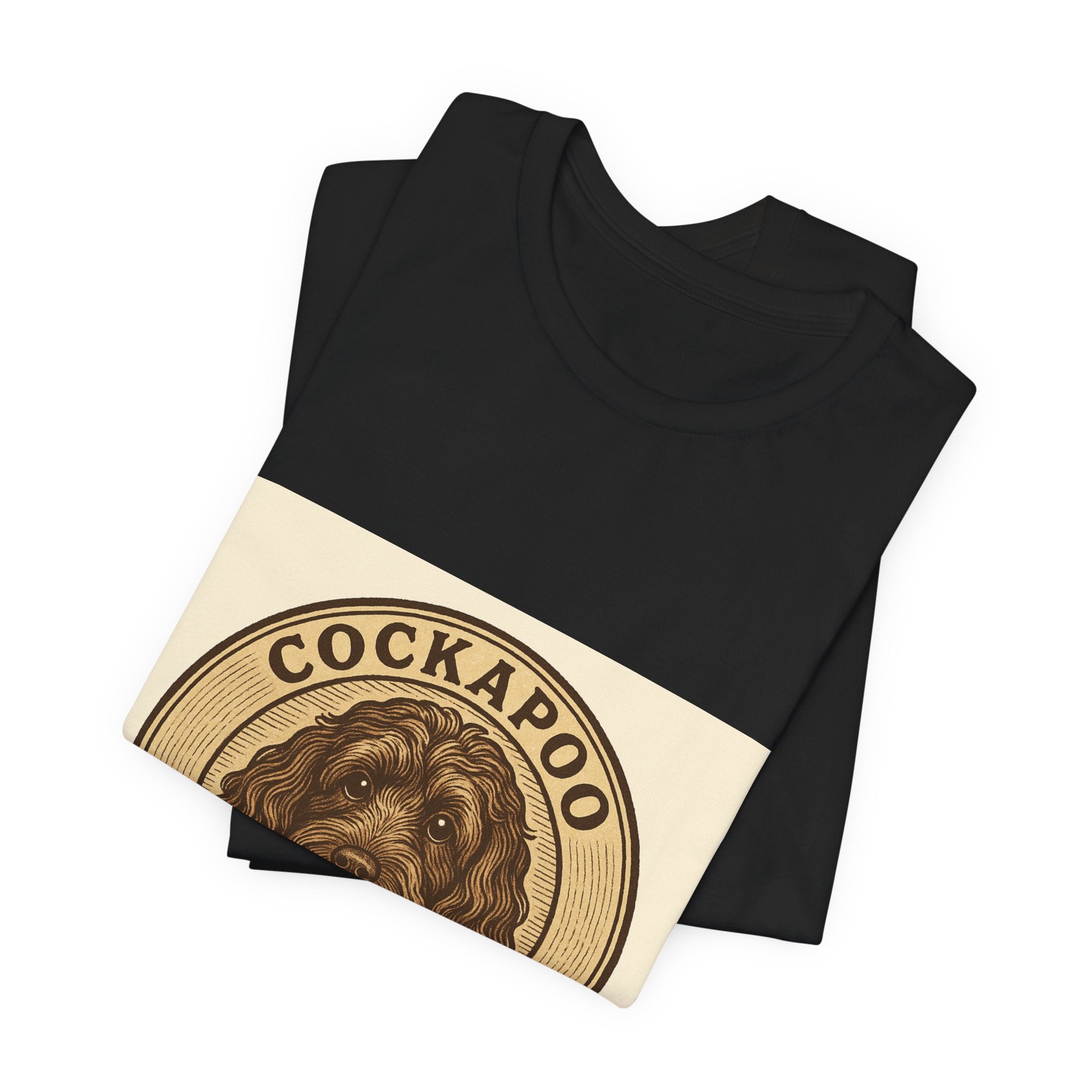 Cockapoo Vintage Badge Tee | Les Ruffs