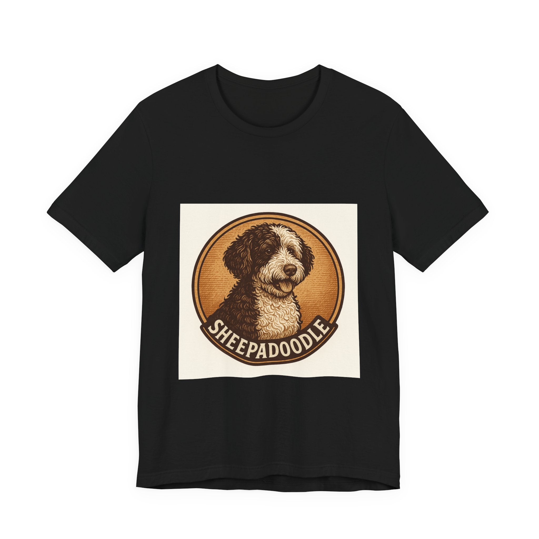 Sheepadoodle Vintage Badge Tee | Les Ruffs