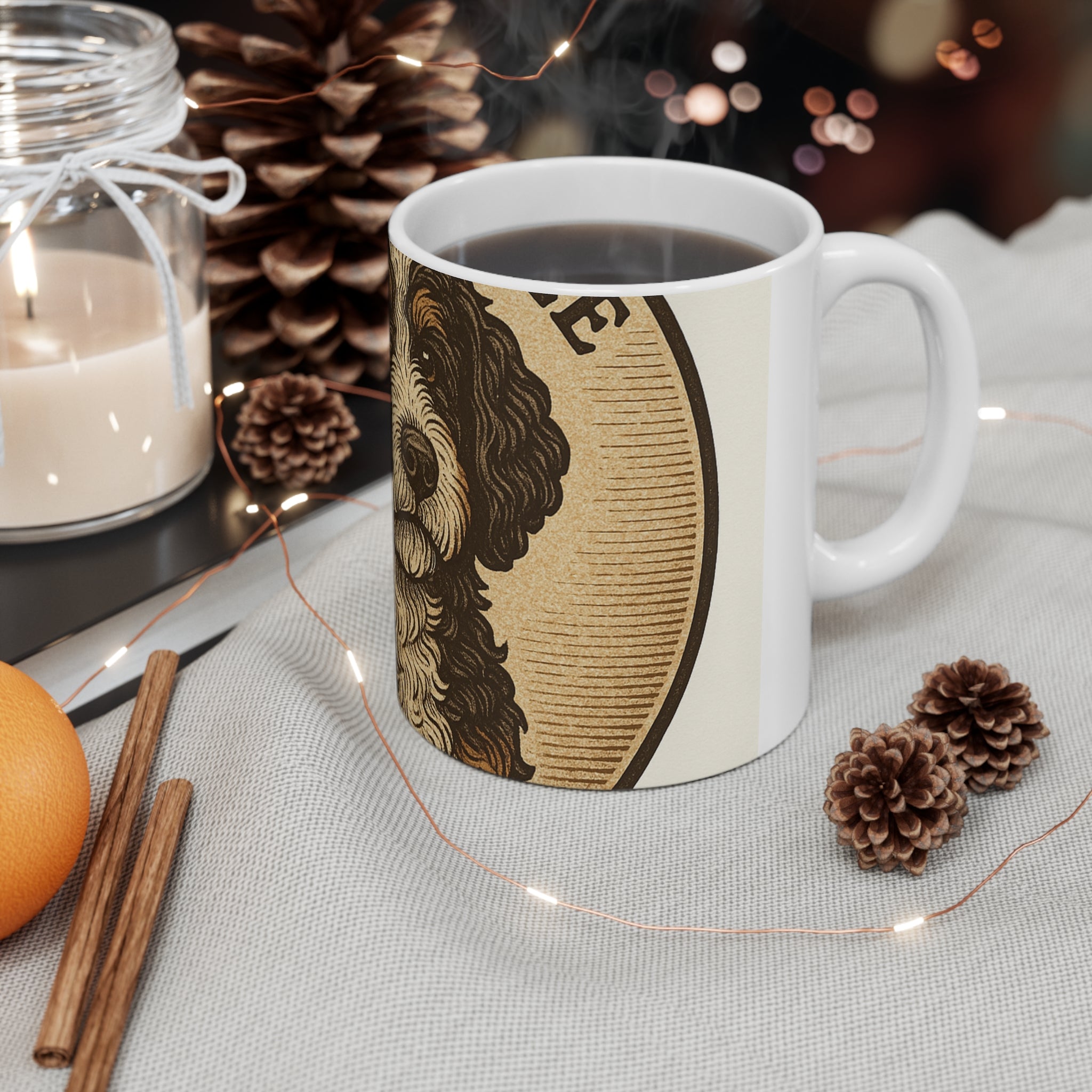 Bernedoodle Vintage Badge Mug | Les Ruffs