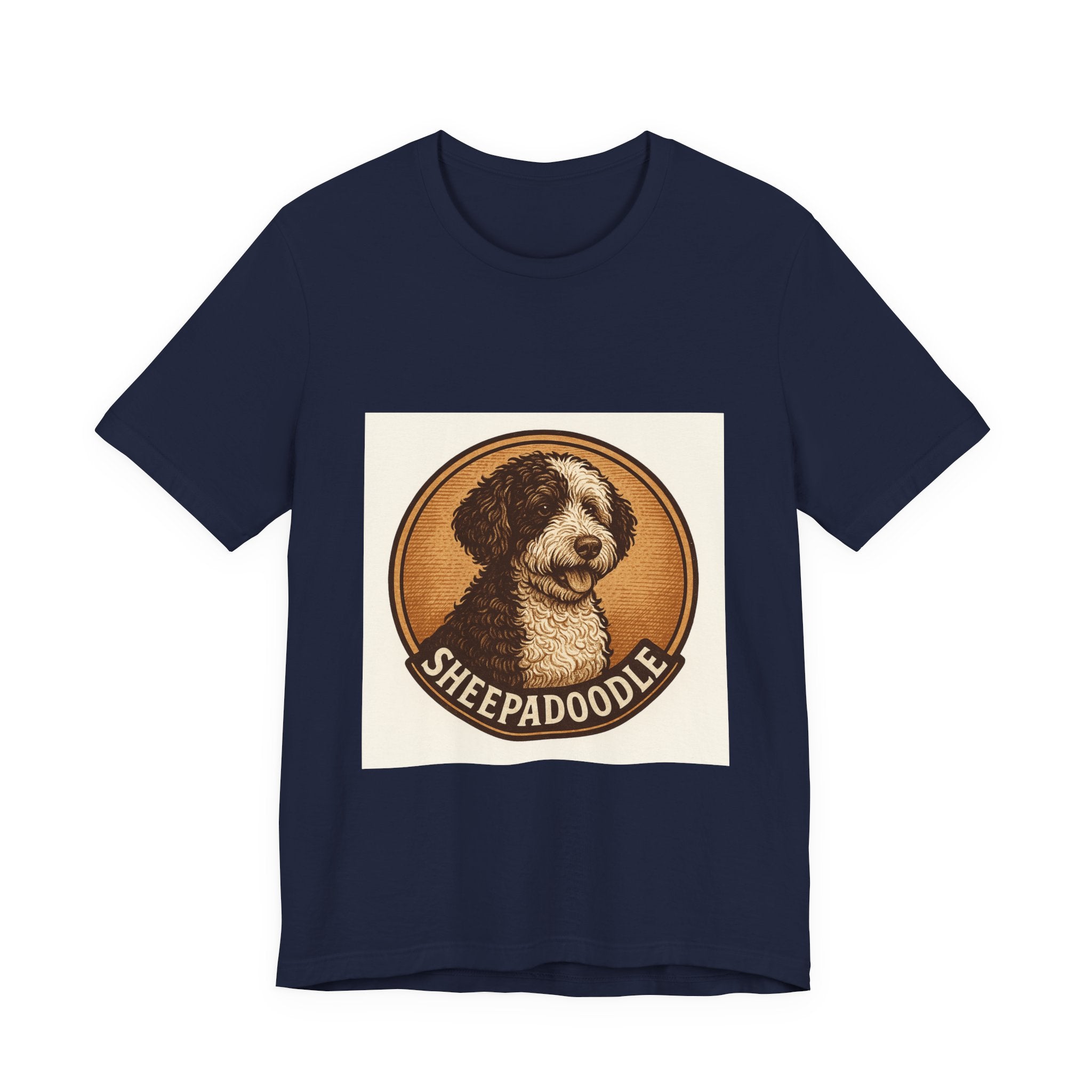 Sheepadoodle Vintage Badge Tee | Les Ruffs