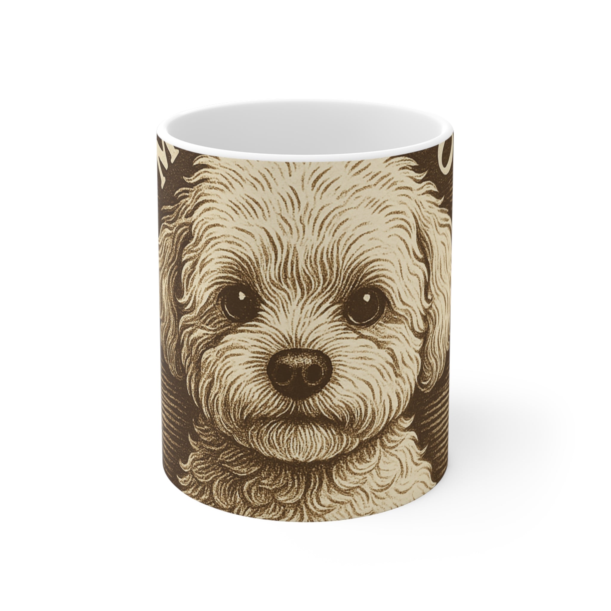 Maltipoo Vintage Badge Mug | Les Ruffs