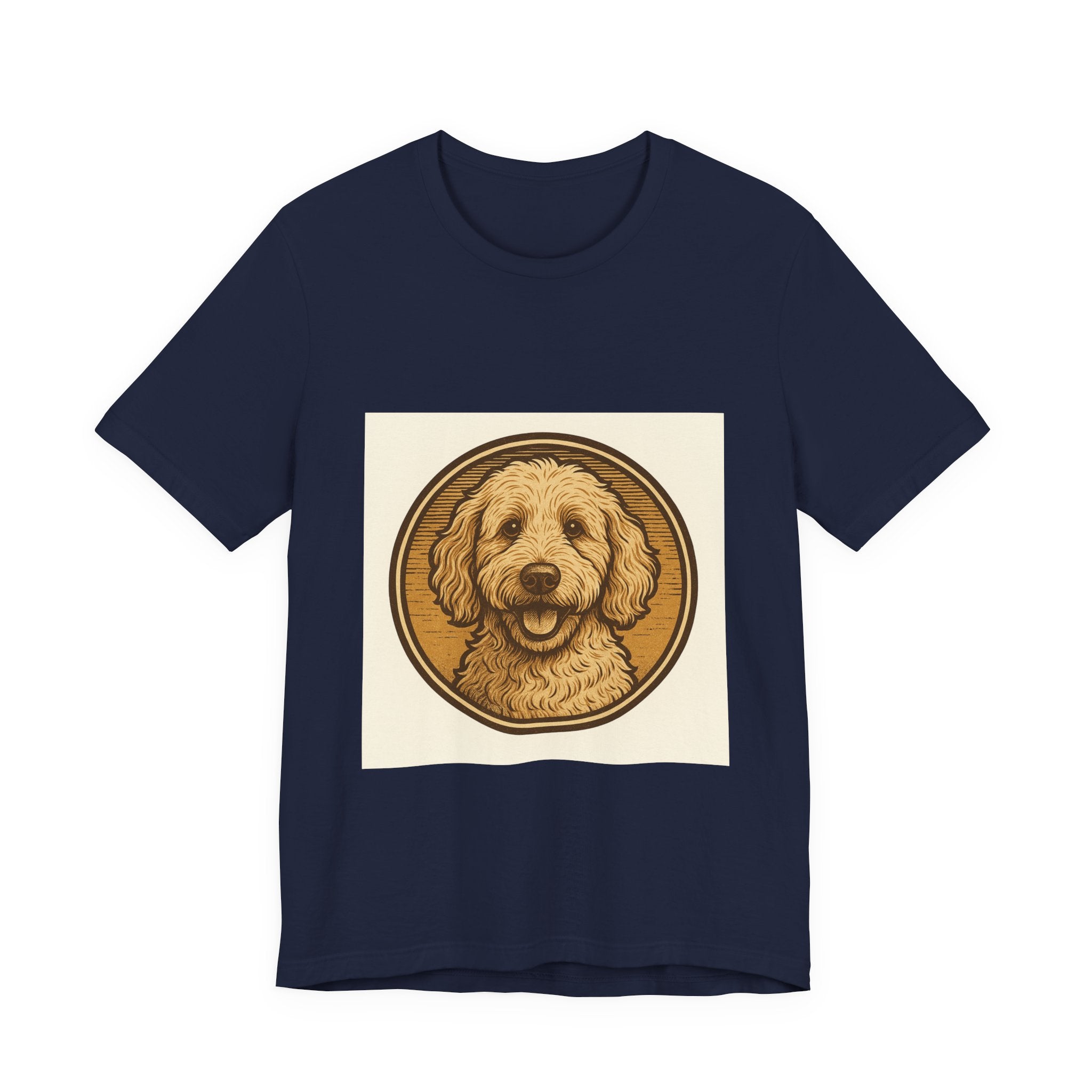 Goldendoodle Vintage Badge Tee | Les Ruffs
