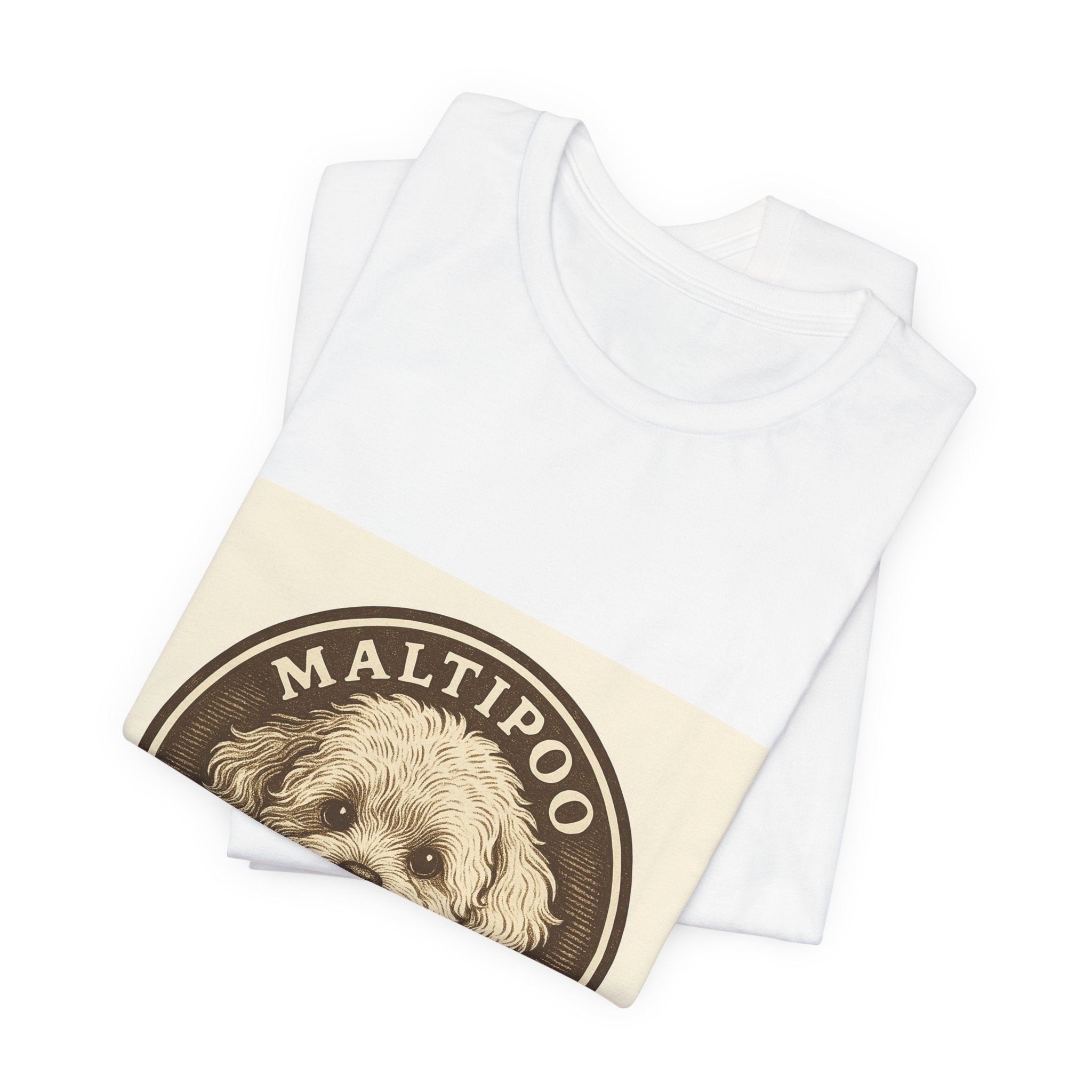 Maltipoo Vintage Badge Tee | Les Ruffs