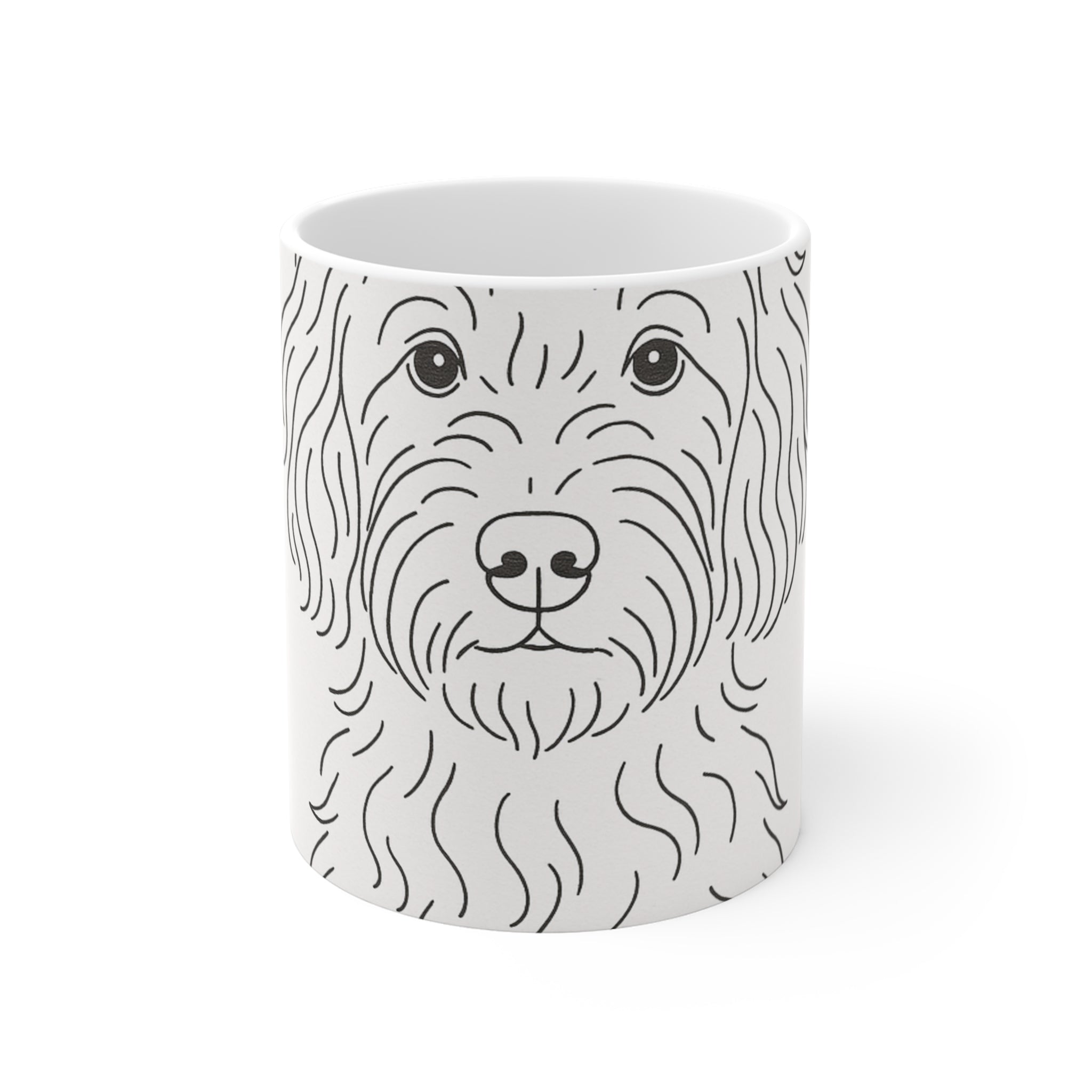 Goldendoodle Fine Line Mug | Les Ruffs