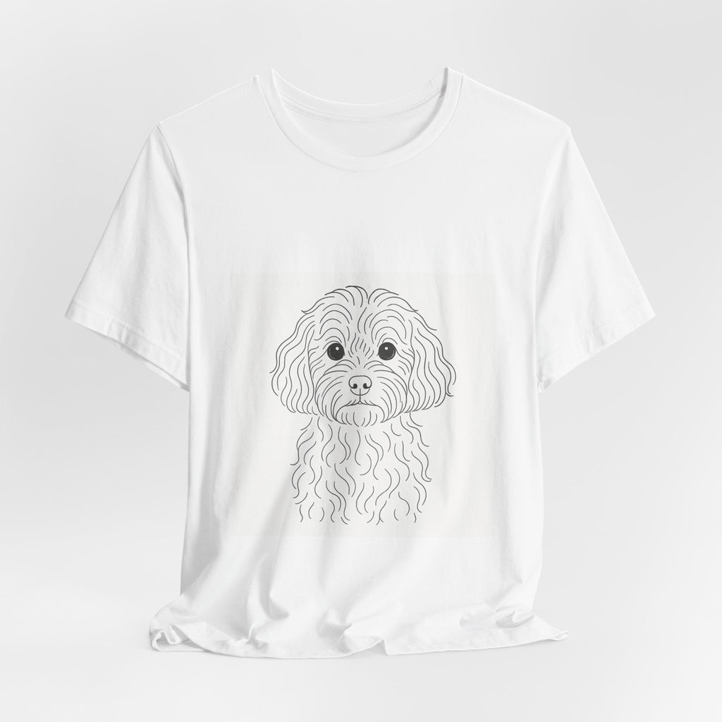 Cavapoo Fine Line Tee | Les Ruffs