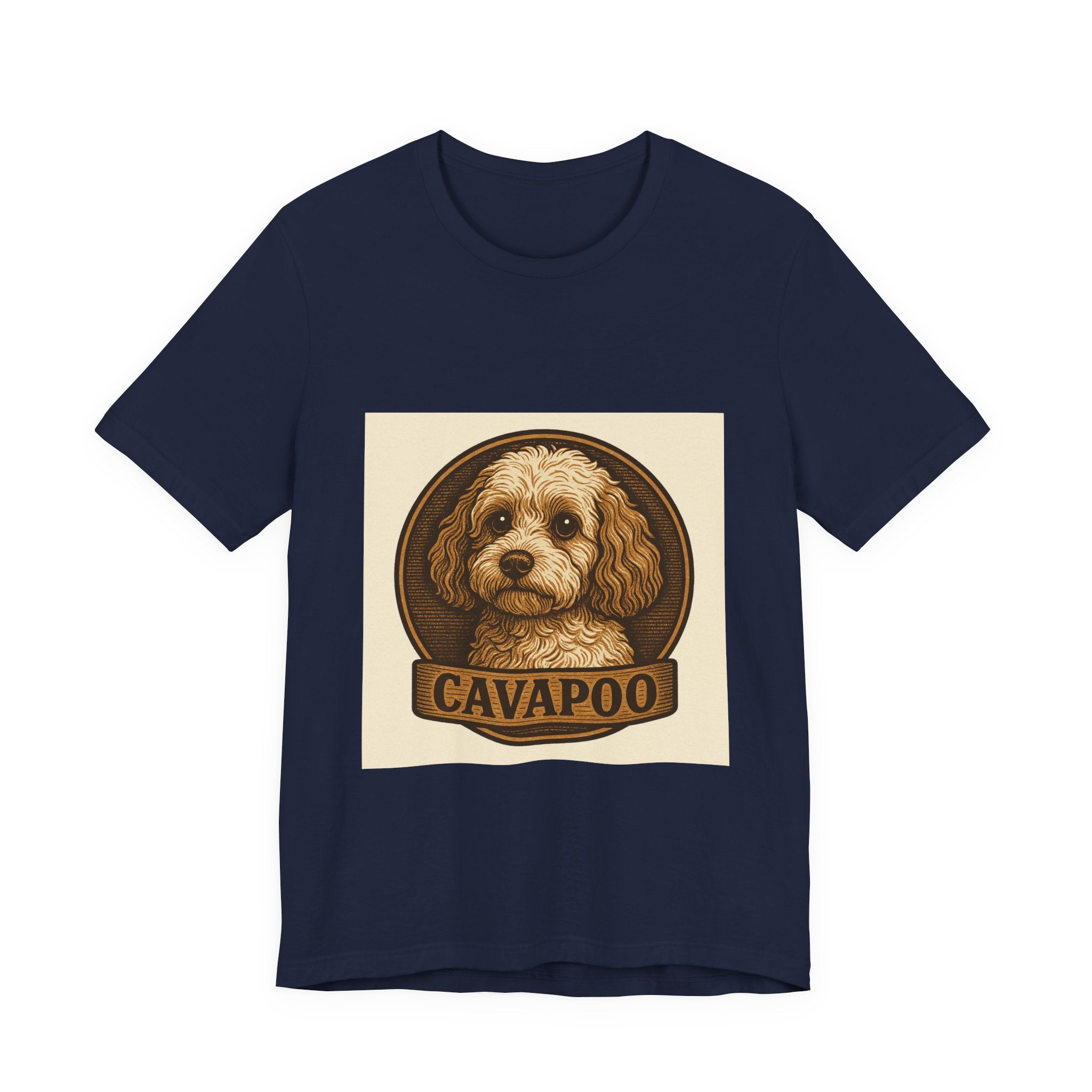 Cavapoo Vintage Badge Tee | Les Ruffs