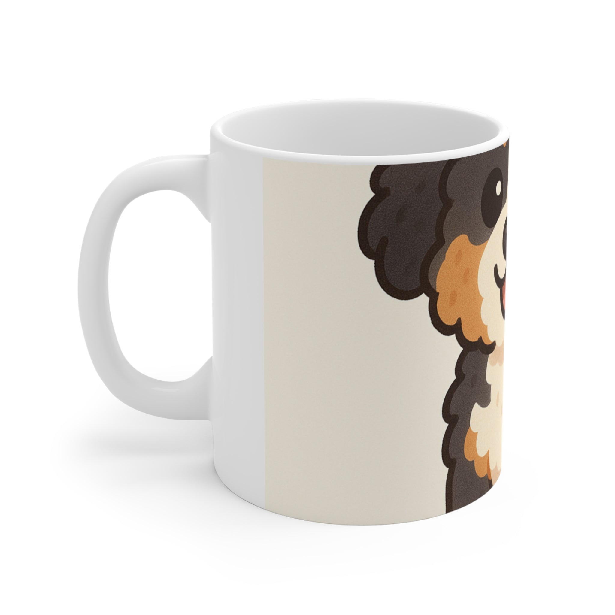 Bernedoodle Cartoon Mug | Les Ruffs