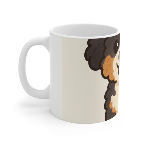 Bernedoodle Cartoon Mug | Les Ruffs