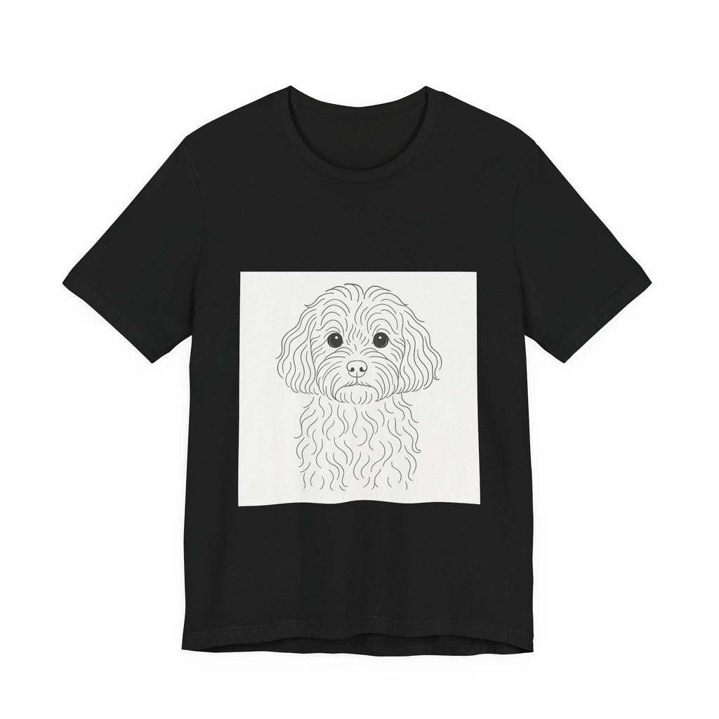 Cavapoo Fine Line Tee | Les Ruffs