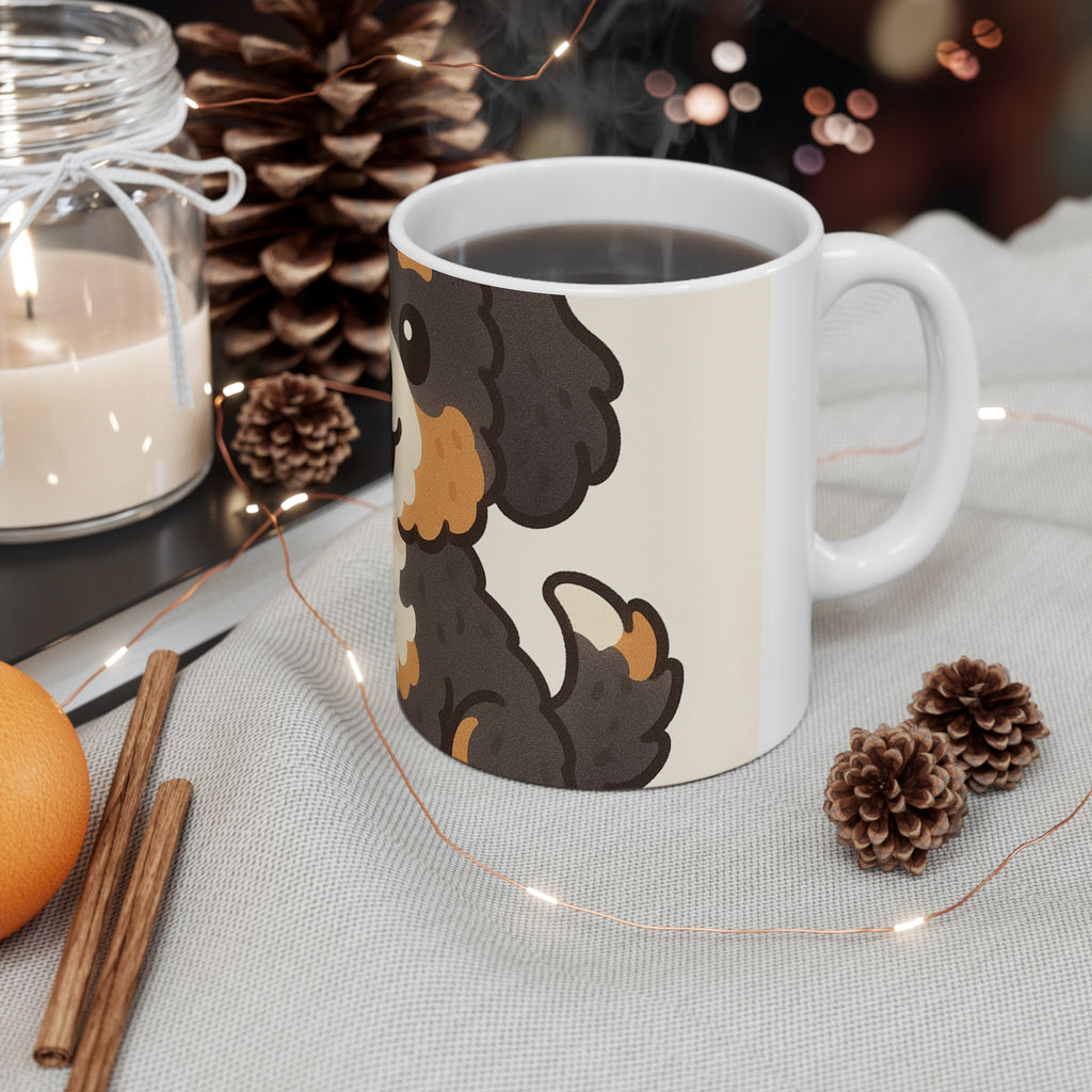Bernedoodle Cartoon Mug | Les Ruffs