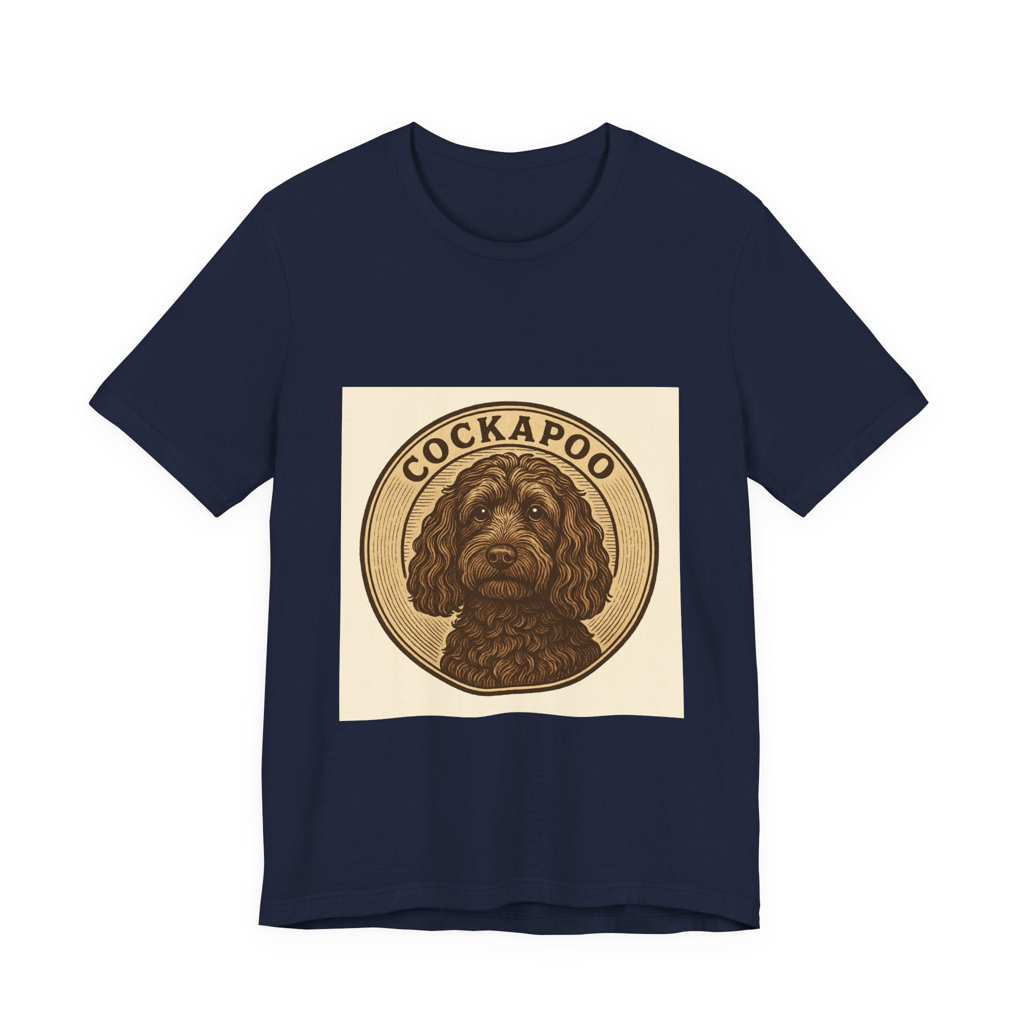 Cockapoo Vintage Badge Tee | Les Ruffs