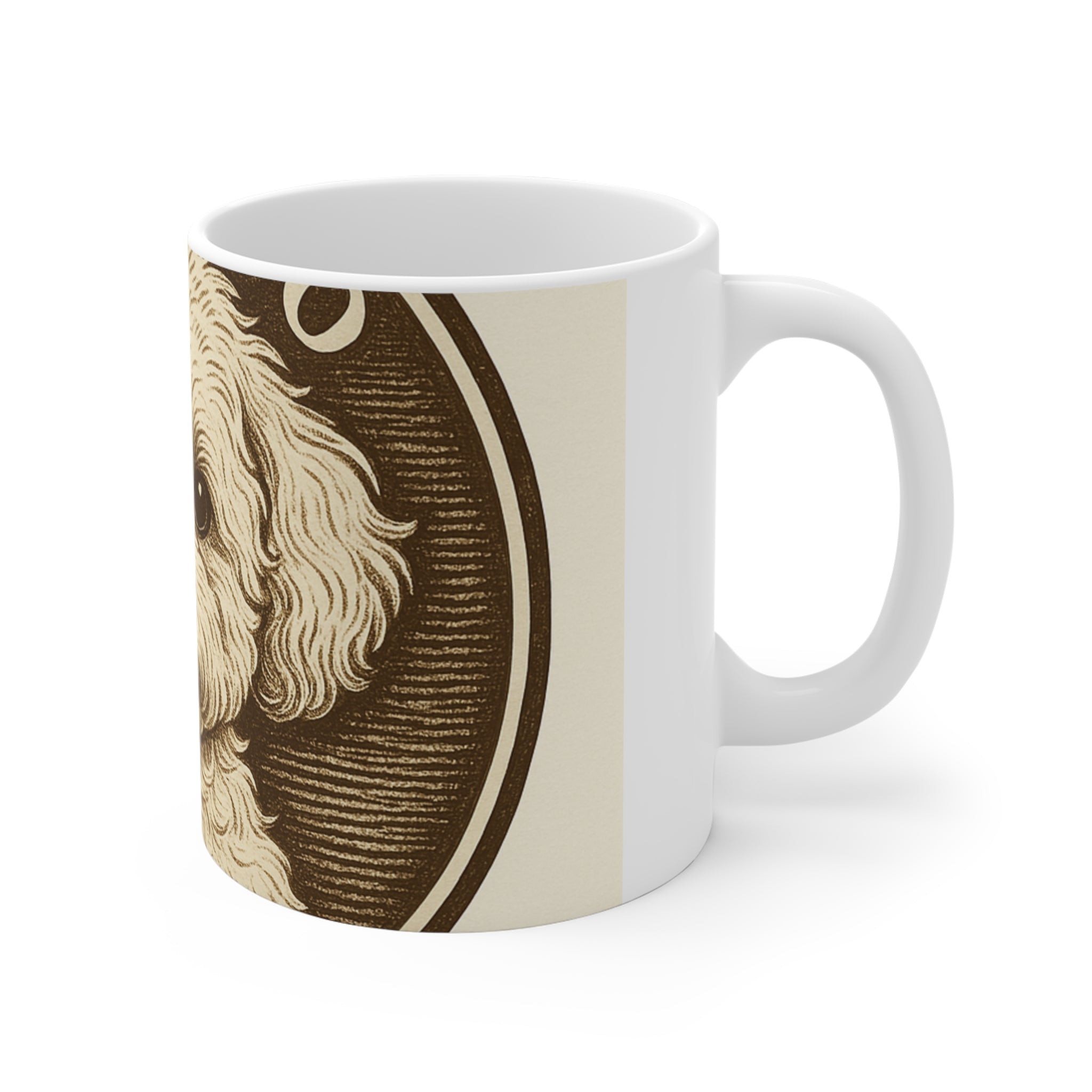 Maltipoo Vintage Badge Mug | Les Ruffs